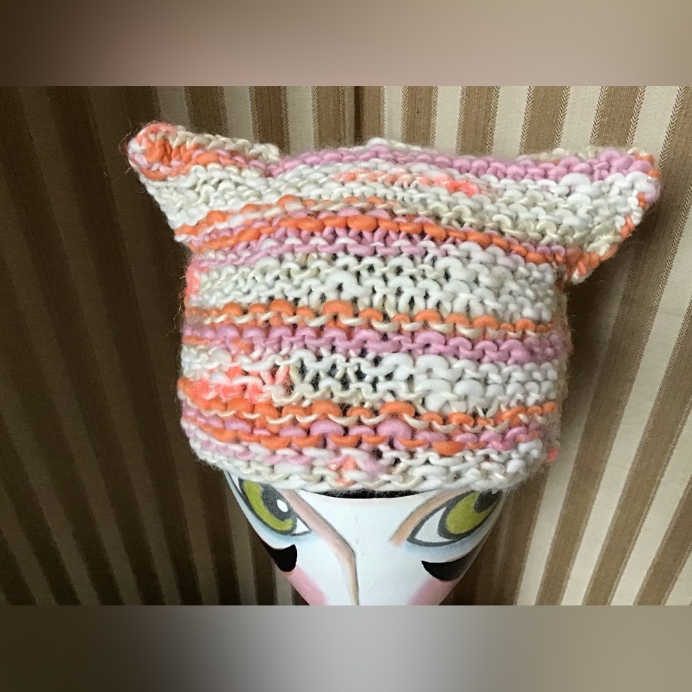 Handmade cat ear hat